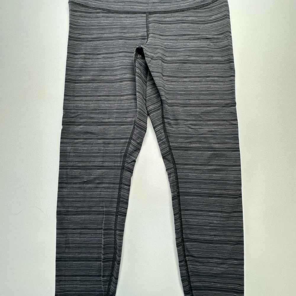 Lululemon Athletica Gray Leggings High-Waisted Stretch